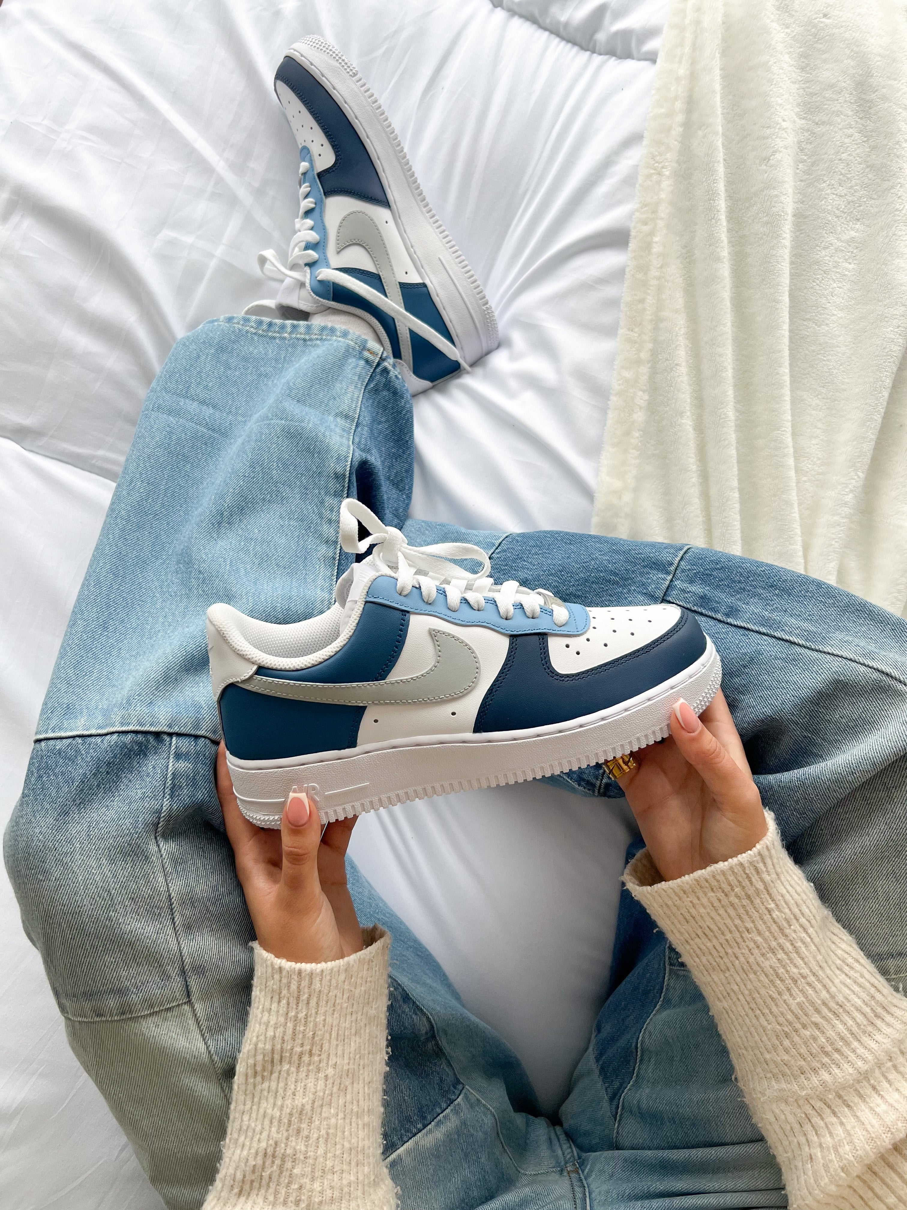 Nike Air Force 1 W Triple Denim